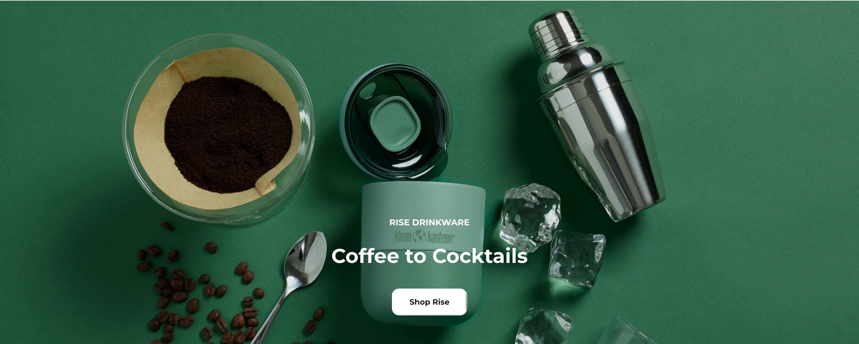 Rise Drinkware, Coffee to Cocktails